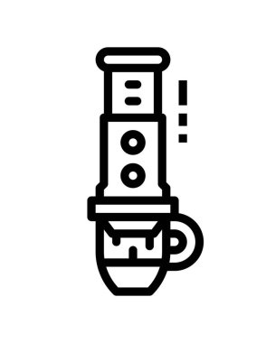 kahve simgesi, vektör illüstrasyonu