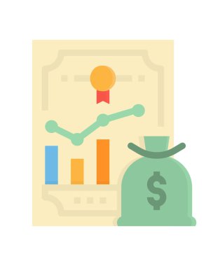 finansal rapor tasarımı, vektör illüstrasyon eps10 grafiği