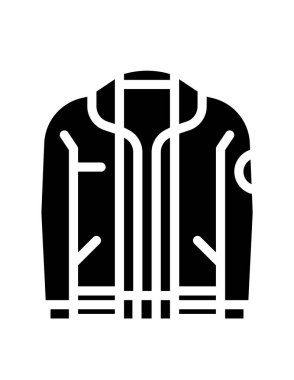 Ceket simgesi, vektör illüstrasyonu