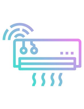 Klima simgesinin vektör illüstrasyonu