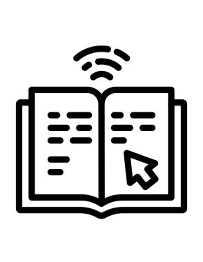 öğrenme konsepti simgesi, vektör illüstrasyonu