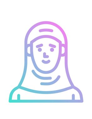 kişi veya avatar, vektör simgesi beyaz üzerinde izole