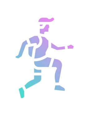 Silahlı bir adam kaçıyor.