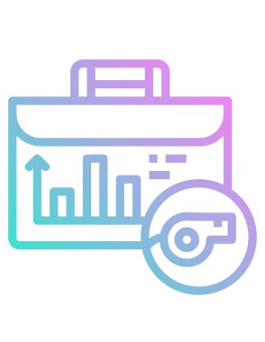 Çanta simgesinin vektör illüstrasyonu 