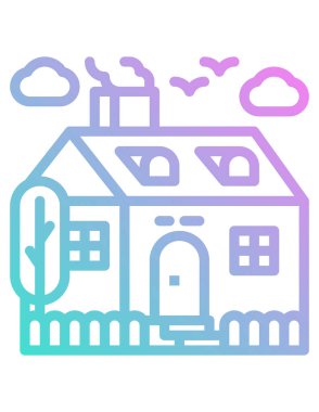 ev inşa simgesi, vektör illüstrasyonu