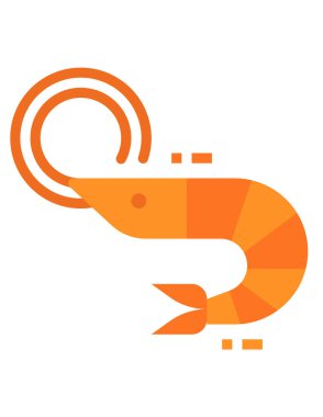 Karides simgesinin vektör çizimi