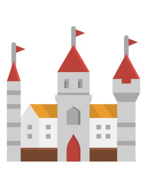 Bir kalenin vektör illüstrasyonu