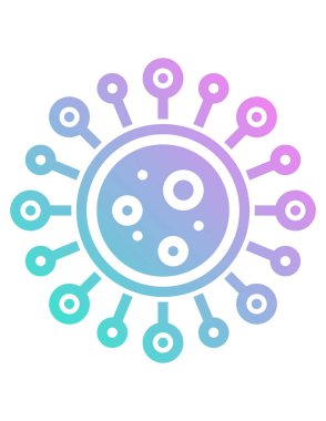 Virüs ikonu vektör illüstrasyonu 