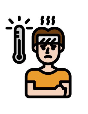 Bir mikrofon vektör çizimi ile avatar adam