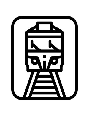 tren simgesi vektör illüstrasyonu