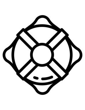 Cankurtaran cankurtaranının vektör çizimi