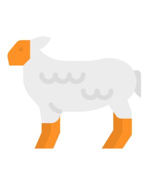 Bir koyunun vektör çizimi