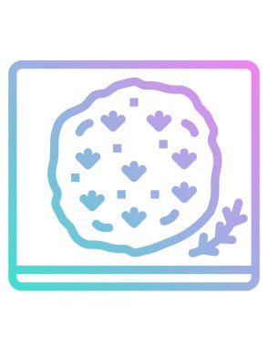 Fırın ürün simgesinin vektör illüstrasyonu