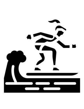 Siyah beyaz biçim izole edilmiş vektör illüstrasyonunda çalışan parça simgesi