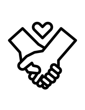 El sıkışma simgesi vektör illüstrasyonu