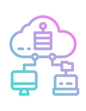 ağ simgesi, vektör illüstrasyonu