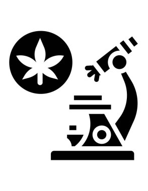 Tıbbi marihuana simgesi vektör illüstrasyon grafik tasarımı