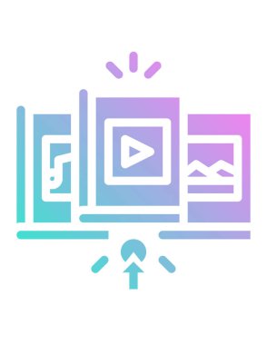 öğrenme konsepti simgesi, vektör illüstrasyonu