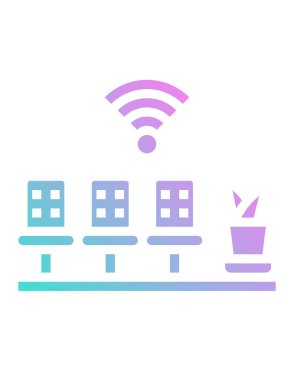 vektör kablosuz bağlantı simgesi