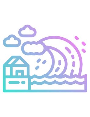 Çiftlik ve inşaat simgesinin vektör illüstrasyonu