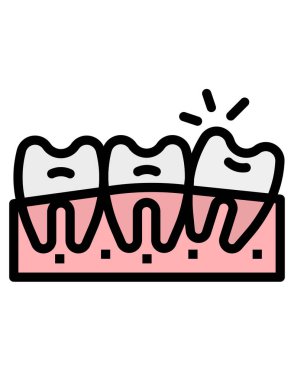 Diş konsepti ikonu. vektör illüstrasyonu