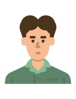 Man avatar simgesi vektör illüstrasyon grafik tasarımı
