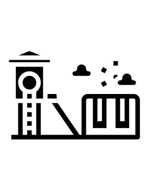 oyun alanı simgesi, vektör illüstrasyonu