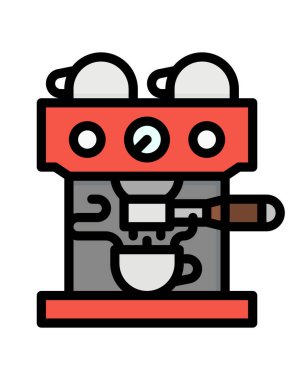 kahve makinesi vektör simgesi