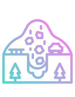 İHA ile şehir simgesinin vektör illüstrasyonu