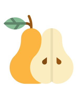 meyve çizgisi simgesi, vektör illüstrasyonu