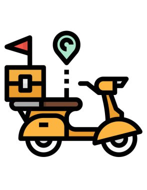 ulaşım ve ulaşım çizgisi vektör simgesi.