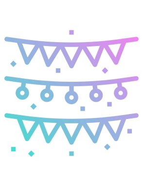 çelenk simgesi, vektör illüstrasyonu