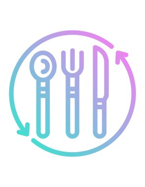 Gıda simgesinin vektör illüstrasyonu