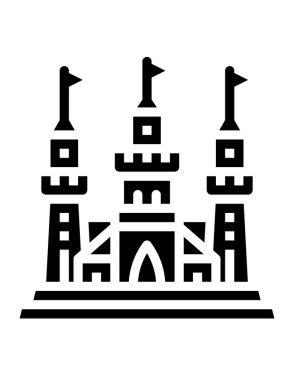 Kale simgesinin vektör illüstrasyonu