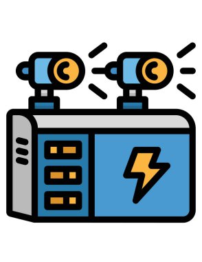 Pil Düz Vektör Simgesi