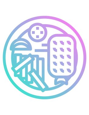 gıda kavramı, vektör illüstrasyonu