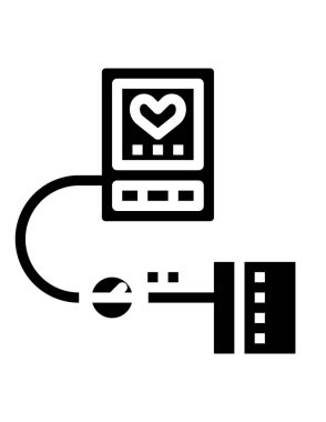 bilgisayar ve video simgesi vektörü