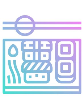 Suşi simgesi, vektör çizimi 