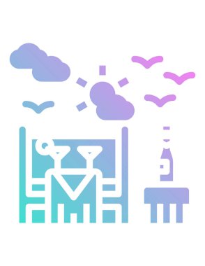 Bir aşk ve romantizm setinin vektör çizimi.