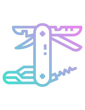 Tıbbi İHA vektör simgesi. iki renkli düz sembol, pembe ve mavi renkler, yuvarlak açılar, beyaz