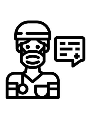 doktorlu kullanıcı simgesi çizimi