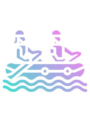 Kanodaki insanların vektör çizimi