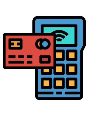 Kredi kartı vektör simgesi