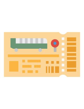 okul ve eğitim düz vektör simgesi.