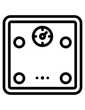 ağırlık ölçekli denge simgesi, vektör illüstrasyonu 