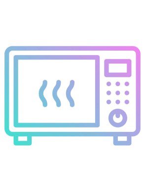 mikrodalga fırın vektör simgesi