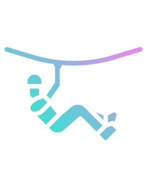 Adam tırmanma vektör logo şablonu beyaz arkaplan izole