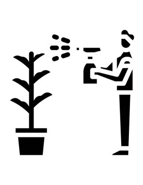 bitki simgesi vektör illüstrasyonu