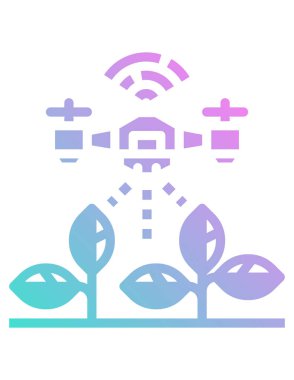 Bitki simgesinin vektör illüstrasyonu