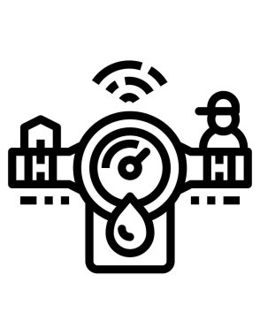 Ölçülen suyun vektör çizimi